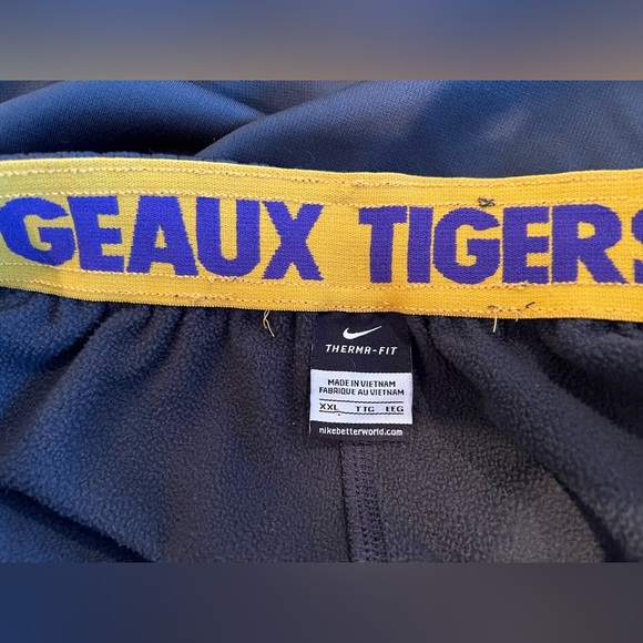 Nike Therma-Fit XXL Men's LSU Tigers Athletic Pants, GUC, college football, NCAA - Picture 7 of 8